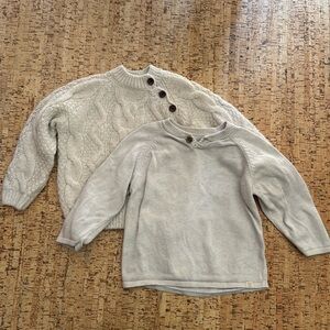 Zara 2t boy off white sweater bundle